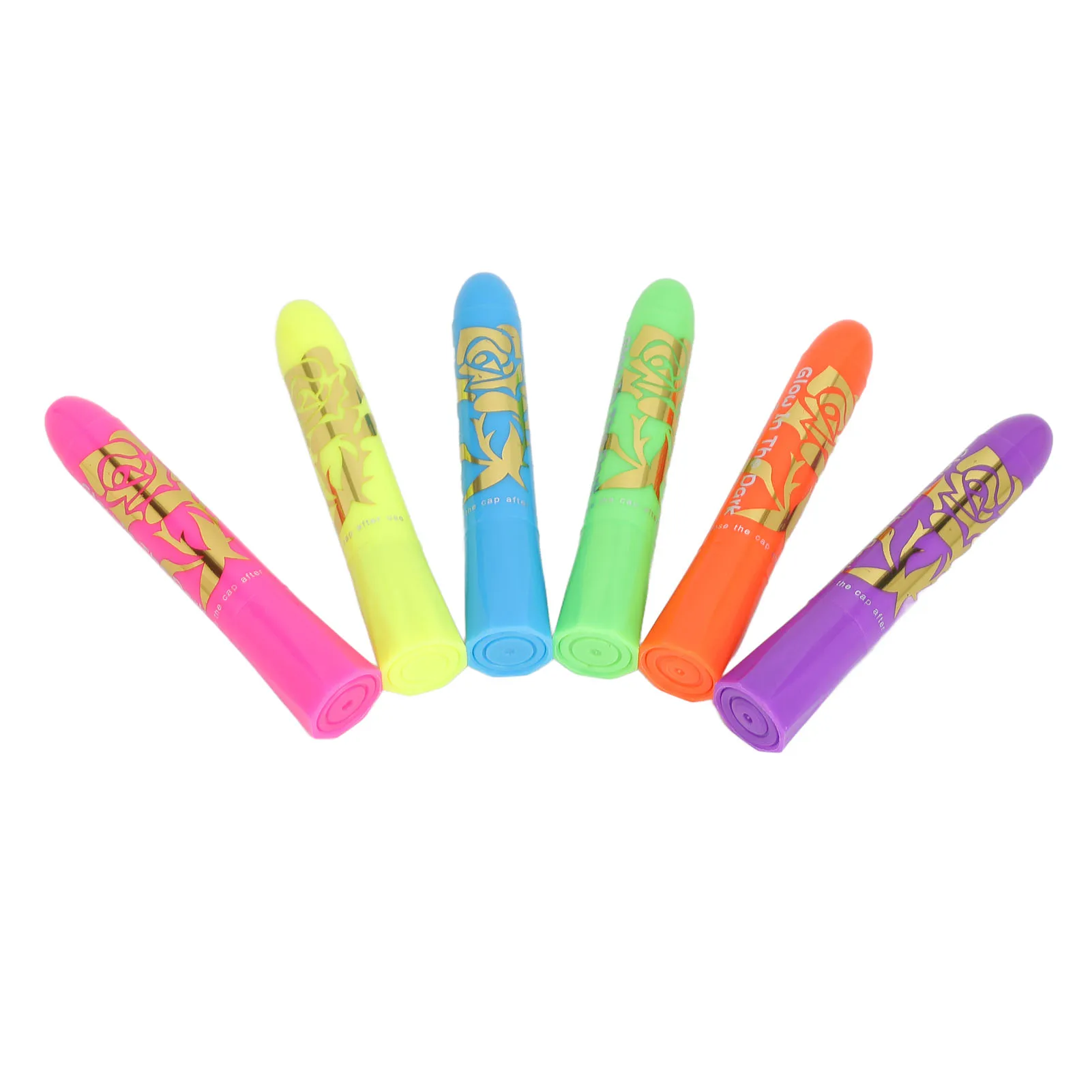 Face Paint Crayons 6 Colors Rotating Retractable Design Face Makeup Crayons Strong Adhesion Washable for Christmas Halloween