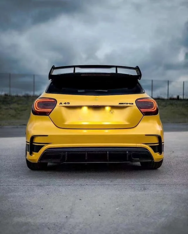 Complete OEM Facelift Conversion & Custom BuildFor New W176 Class A RZ Style High Quality Carbon Fiber Exhaust Rear Diffuser Bum