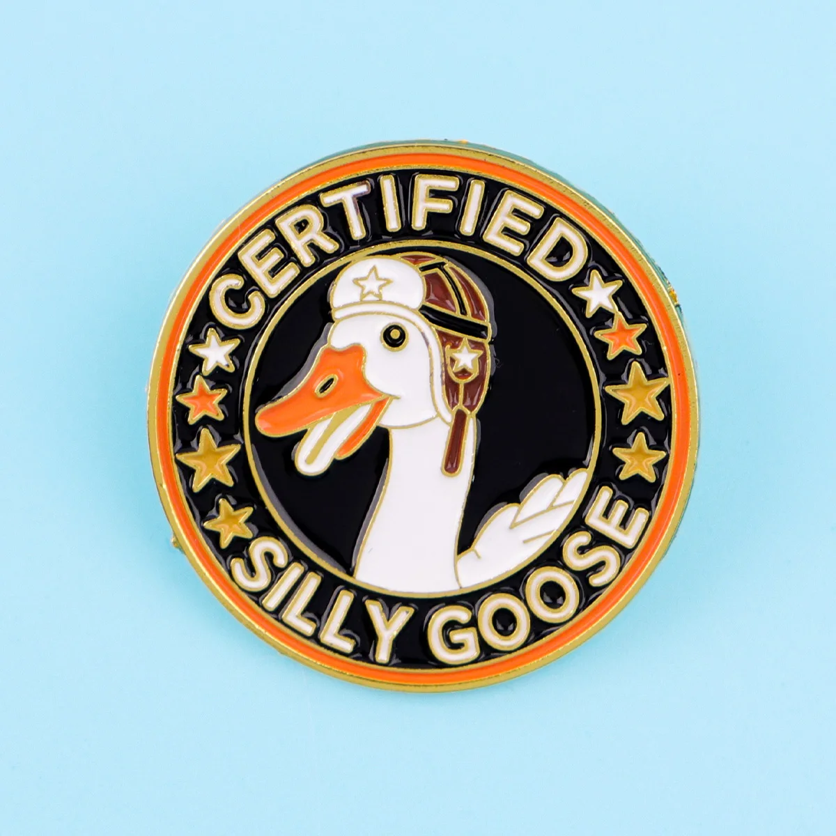 CERTIFIED SILLY GOOSE Enamel Pins Animals Quotes Brooch Lapel Pin Badge on Backpack Clothing Accessories Fashion Jewelry Gifts