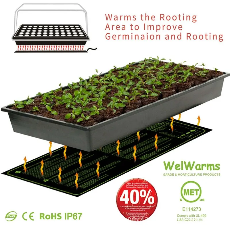 Waterproof Seedling Heating Mat  Plant Seed Germination Propagation Clone Starter Pad Garden Supplies