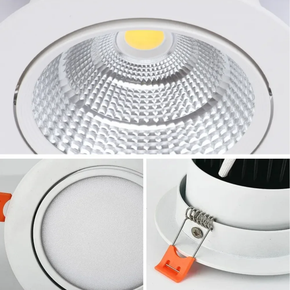 Anti-glare Led Downlights Dimmable AC220V 110V Recessed Led Ceiling Light Aluminum COB CEIL LIGHT Spot lamp