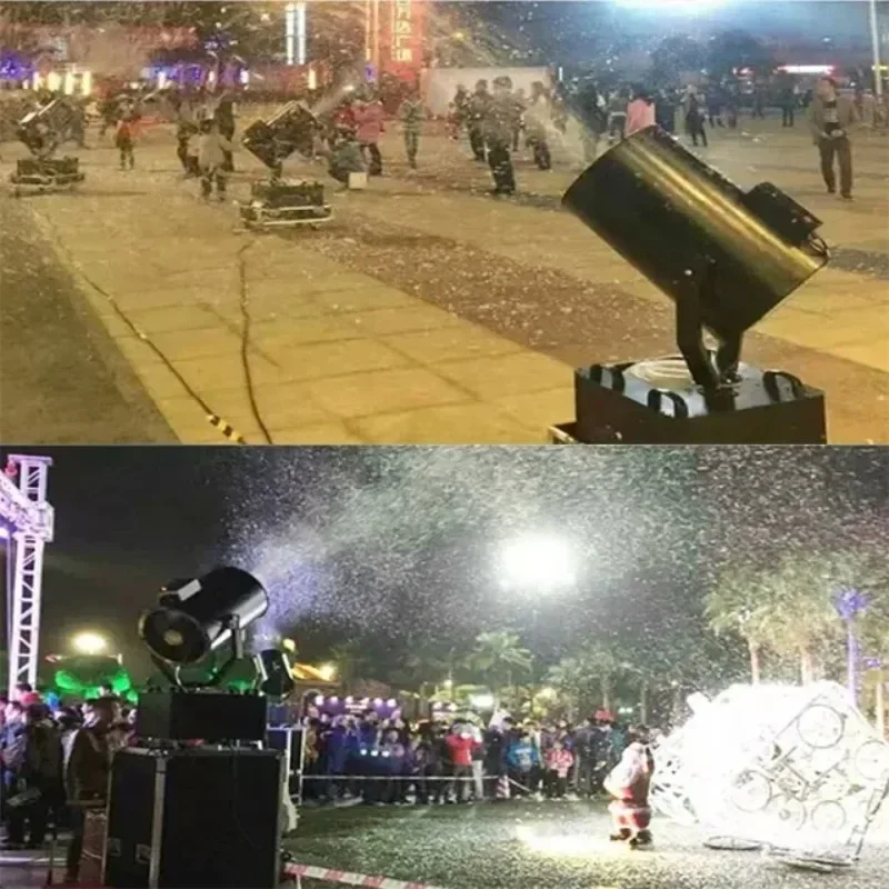 Stage Effect Professional 3000W Snow Maker Machine With Remote Indoor Outdoor Snowflake Machine For Christmas Party Events
