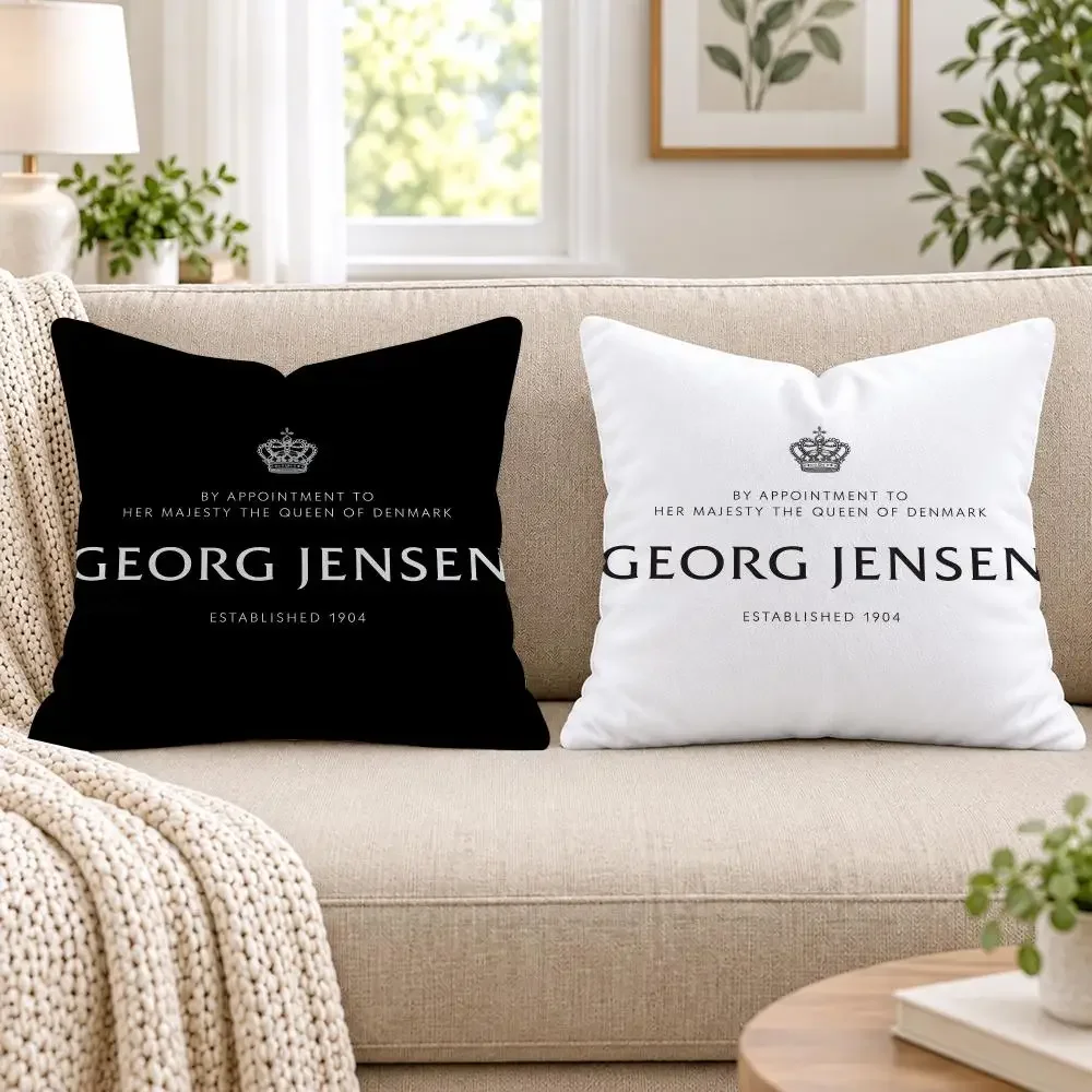 Jewellery & Silver G-Georg J-Jensen Cushion Cover Short Plush Double-Sided Printing Sofa Bedroom Pillow Case Home Decor
