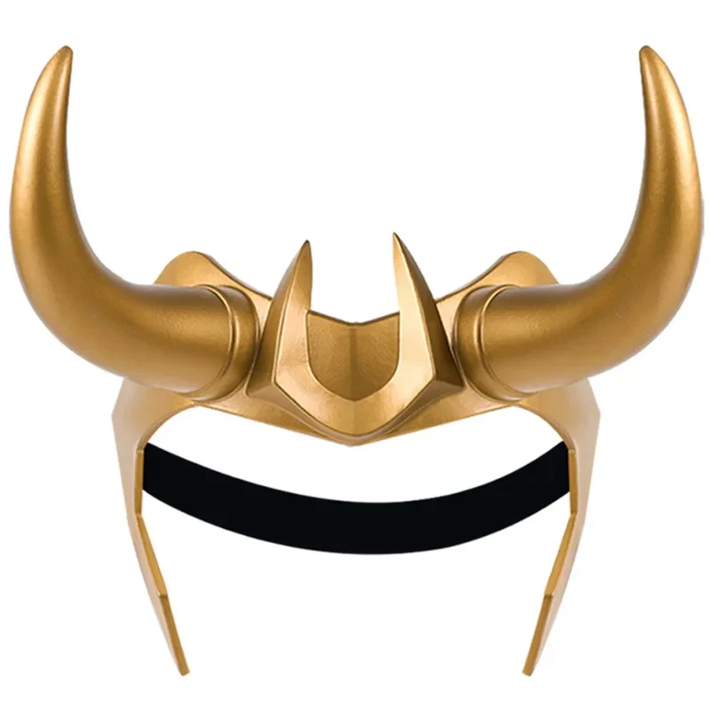 CyRagnarok Loki Helmet Horns Latex Crown Mask Halloween Cosplay Costume Props for Adult Men Women Anime view 2