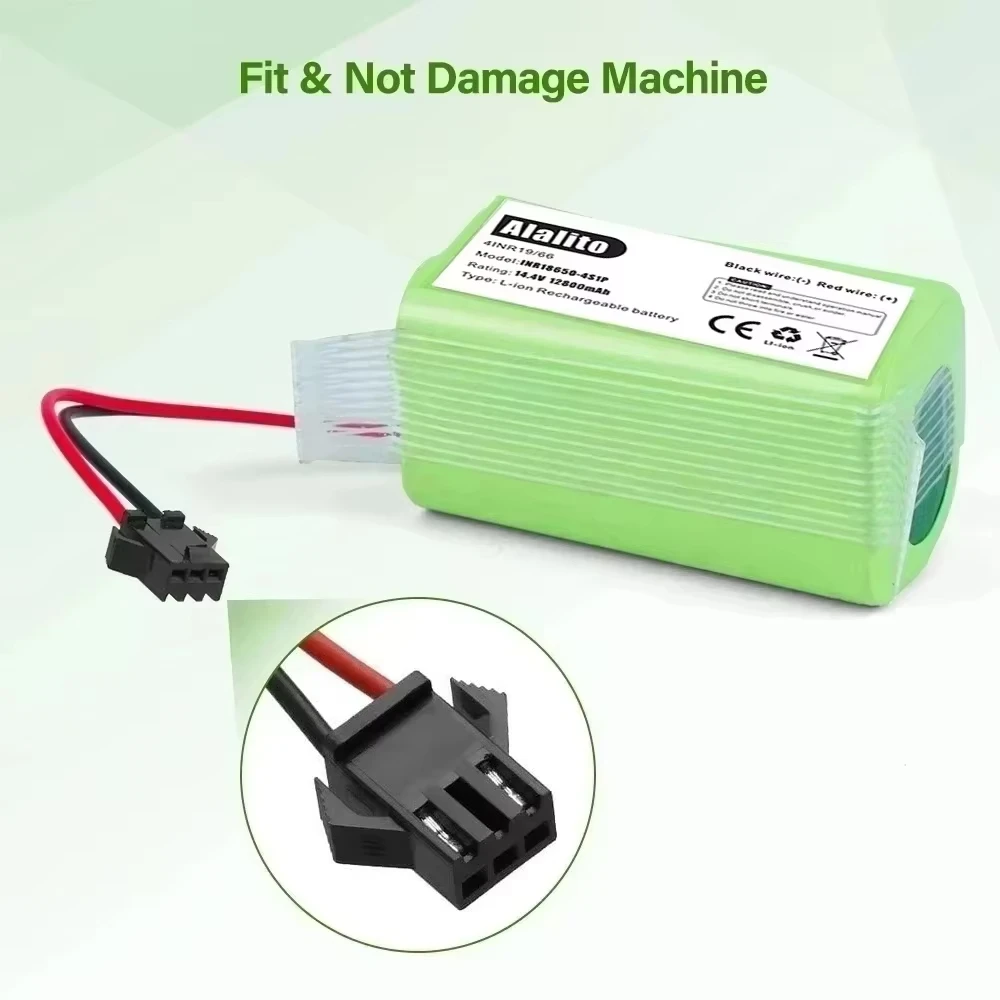 

4.8V 2600mAh Replacement Batteries for Eufy RoboVac 11 11S 30 30C 15C 12 35C and Ecovacs Deebot N79 N79S DN622 Robot Vacuum