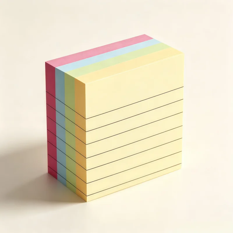 Multicolor Colorful Self‑Adhesive Sticky Notes Set, Memo Pads for Office School Study, To‑Do List Planning Reminder Notes