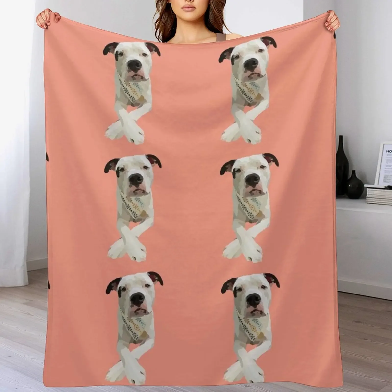 New Hot Crossed Paws Throw Blanket Flannel Fleece Soft Warm Throw Blanket