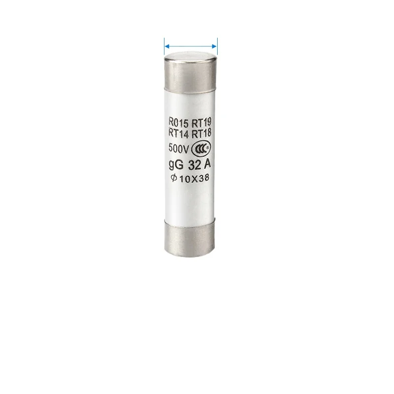 10Pcs 10*38 Fast Blow Ceramic Fuse 10x38mm 500V 1A 2A 3A 4A 5A 6A 8A 10A 16A 20A 25A 32A RO15 R015 RT19 RT14 RT18