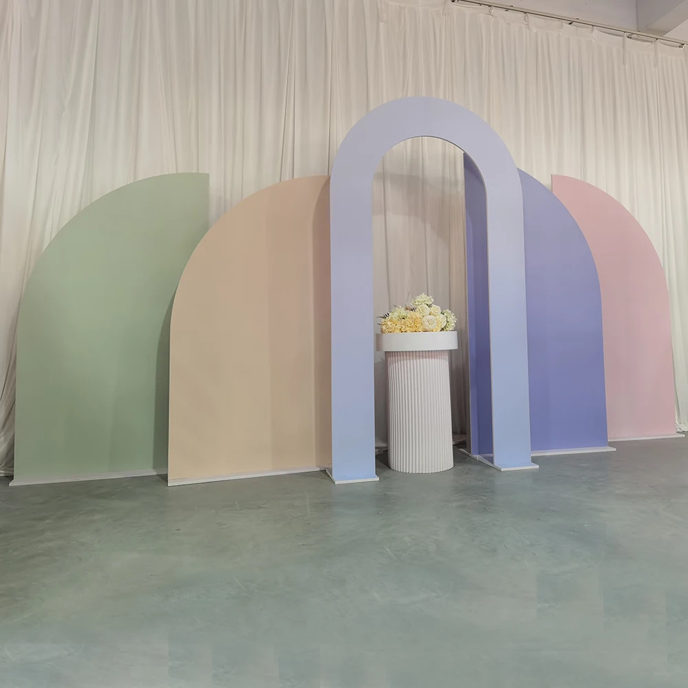 Customized color white birthday party decoration backdrops For Rental