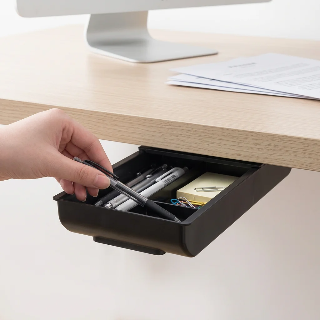 Desk Drawer Unit - 1pc Onderbureaulade ABS Plastic Uittrekbare lade