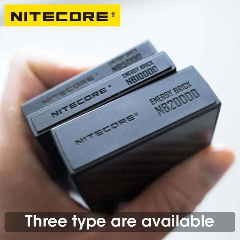 NITECORE NB10000 GEN2 V2.0 Mobile Power Bank Portable Powerbank 10000mAh Carbon Fiber PD/QC3.0 18W Fast Charge for iPhone Xiaomi