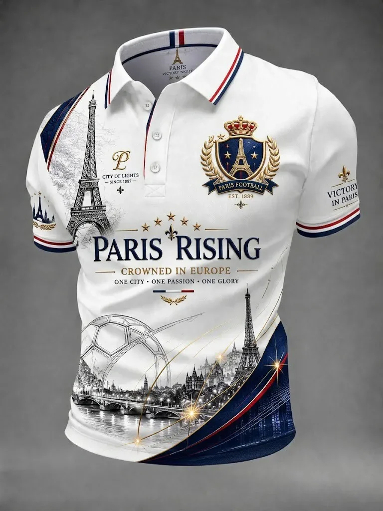 2027 Edition French Fans Football Polo Shirt - 3D Print - Comfortable And Breathable Suitable For Both Men And Women
