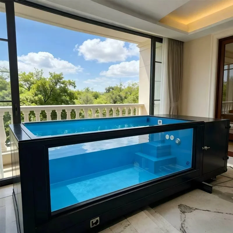 Outdoor Shipping Container Pool Large Modular Above Ground Swimming Pool for Backyard Garden