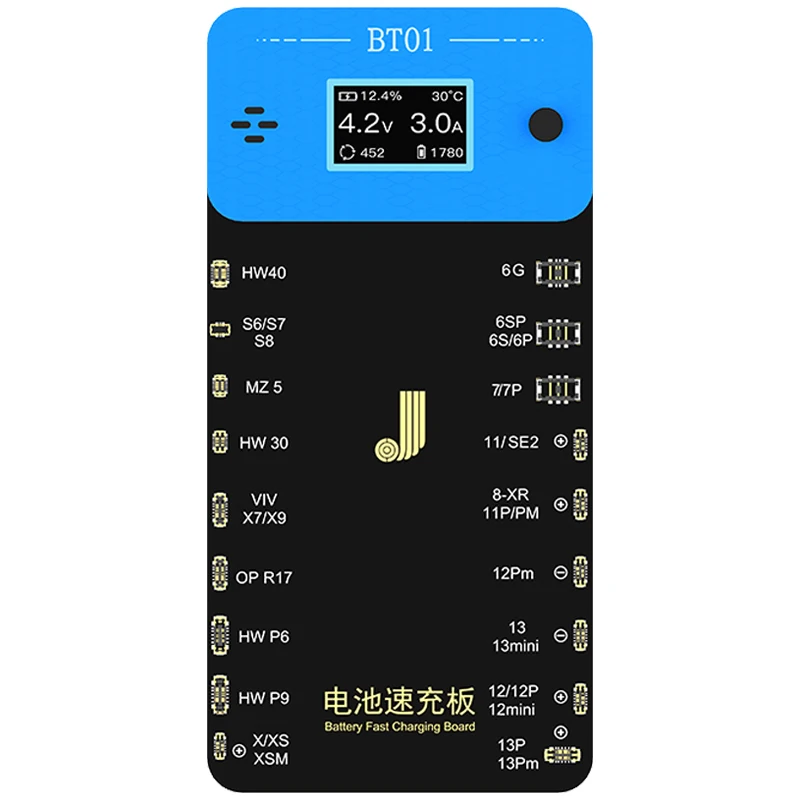 JC JCID BT01 Battery Fast Charging Board For iPhone 6 7 8 Plus X XS XR XSMax 11 12 13 Pro Max Mini Quickly Detect Battery Health