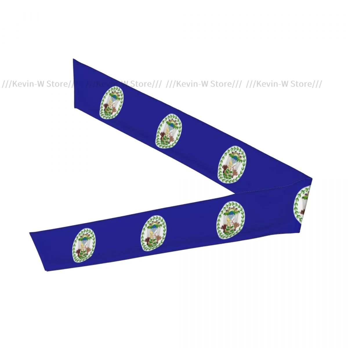 Flag Of Belize Bandanas Hairband Head Tie Sports Headband for Running Tennis Karate Athletics Brief Style