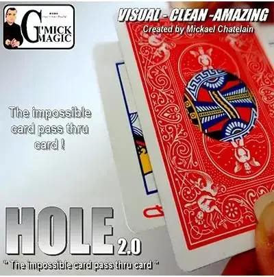 

HOLE 2.0 by Mickael Chatelain Close up Magic Trick Card Magic Magica Magia Magie Magicians Prop Accessory Illusion Gimmick