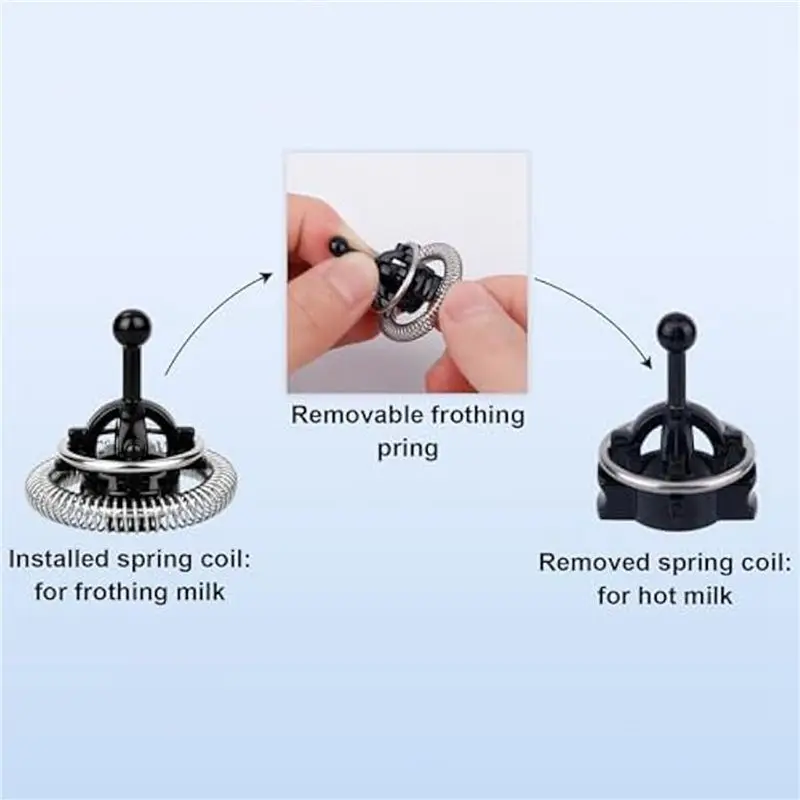 【SELL FAST 】6Pcs Whisk & Spring Coils For Nespresso Aeroccino 3/4 / Plus,Milk Frother Replacement Parts Whisk Replacements