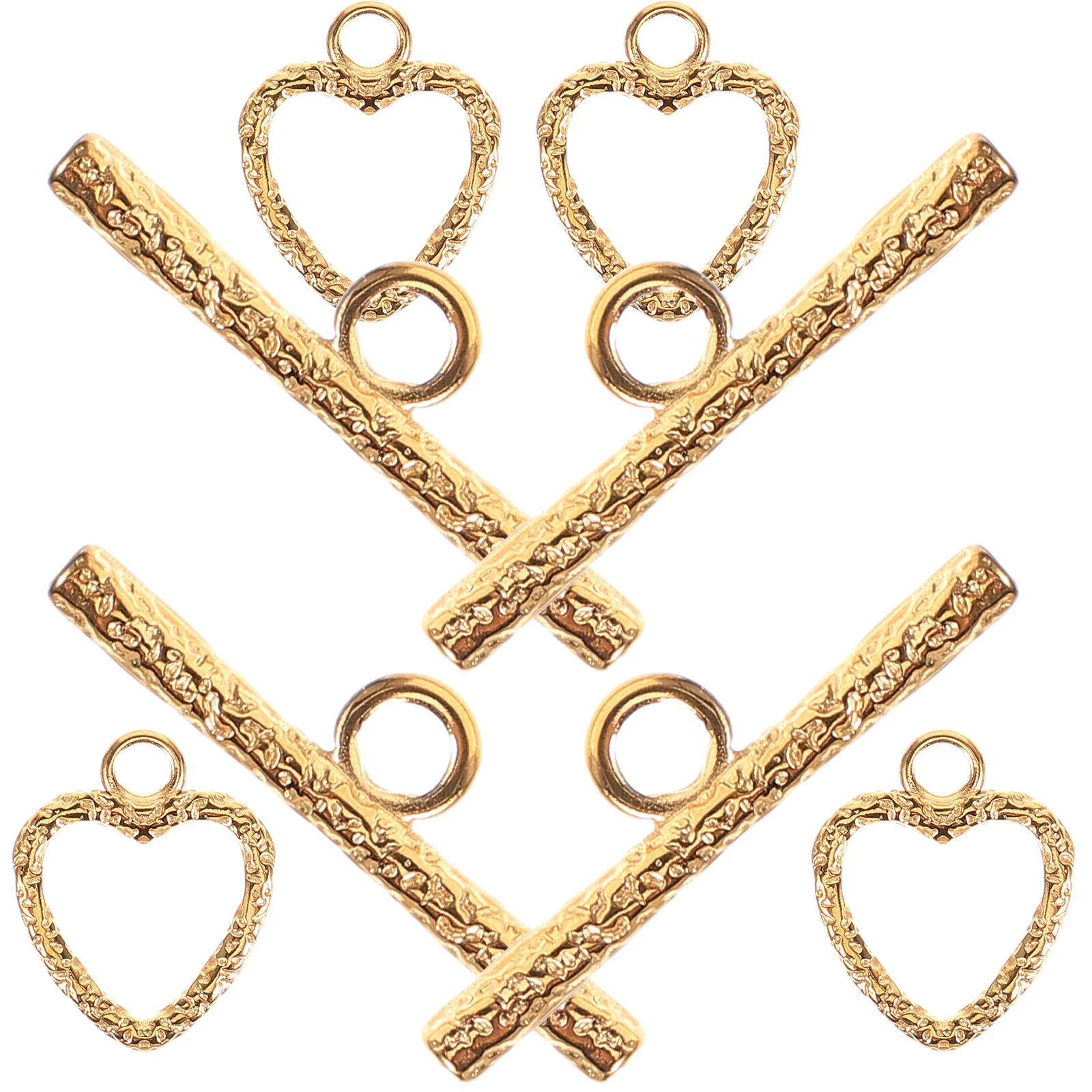 2 conjuntos de fechos de alternância de aço inoxidável dourado para fazer joias, conectores de colar de pulseira resistentes ao desbotamento