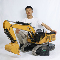 385CF RC Hydraulic Excavator 1/8 Heavy Duty Machine Sound PL18EV Lite Remote Control Digger Model Construction Vehicle THZH1841