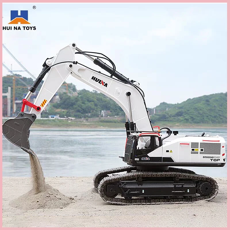 

Huina 1:14 Toy Remote Control Engineering Vehicle 1594 White 22 Way Alloy Model Modification Machine Large Electric Excavator