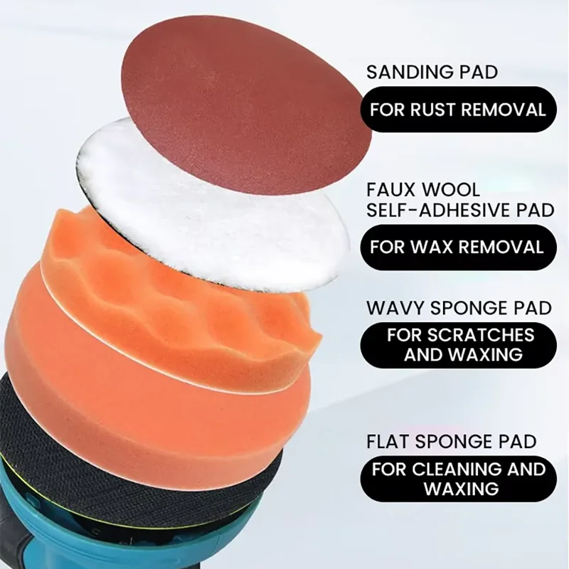 Lucidatrice per auto con display digitale a 8 marce Lucidatrice elettrica Lucidatrice per ceretta per auto per batteria da 18 V