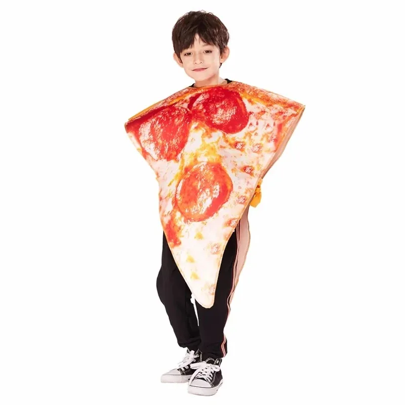 Adult Funny Beer Costumes Halloween Food Role Play Kids Unisex Slice Pizza Creative Costumes Carnival Party Fancy Dresses