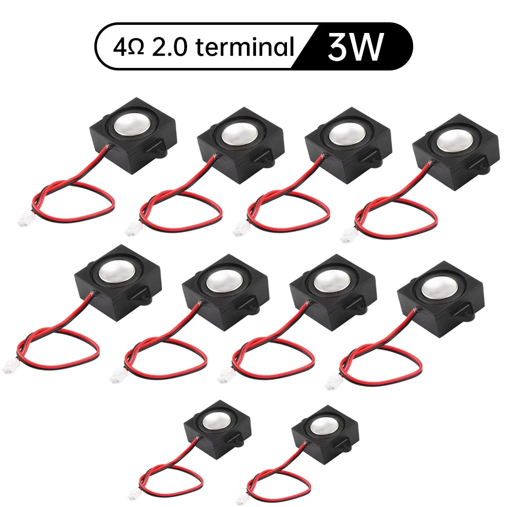 10PCS Speaker Arduino 3w 4/8 ohm 2831/3128 holte speaker full range bass speaker BOX reclame machine speaker 2.0 terminal