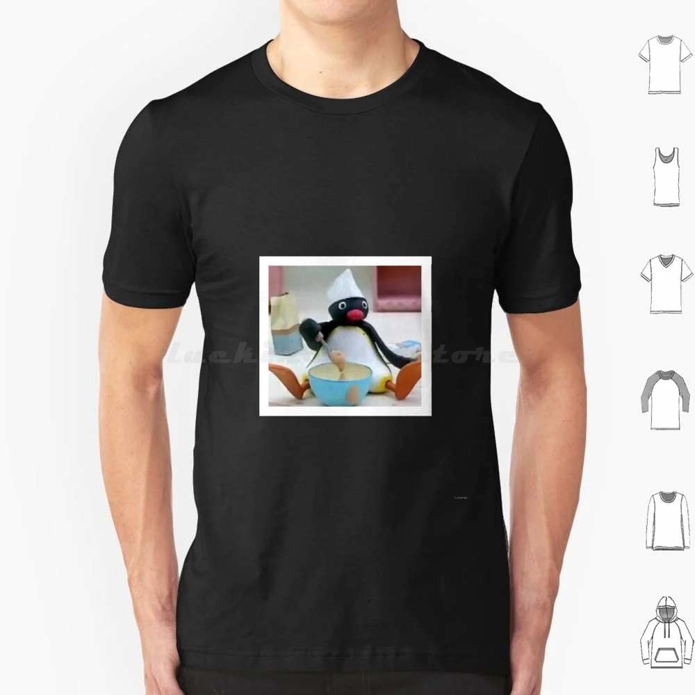 Pingu The Penguin Cook-Noot Noot T Shirt 6xl Cotton Cool Tee Pingu Cook Penguin Pinguin Noot Noot Nut Noot Funny Kids Children