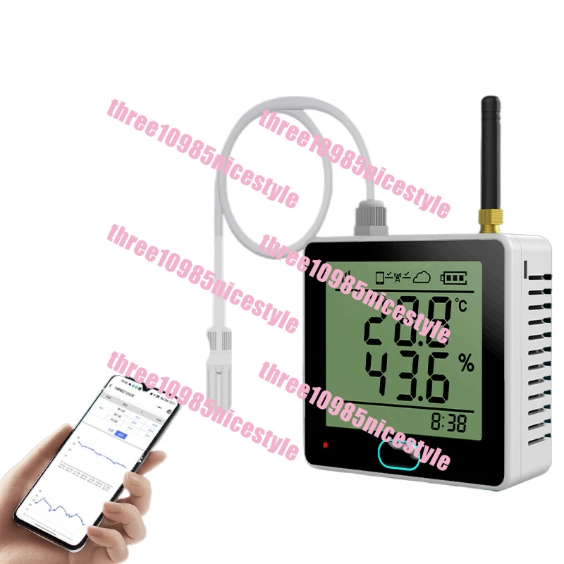 Greenhouse thermohygrometer, remote phone, mobile phone monitoring 4g alarm sensor, machine room breeding cold storage recorder