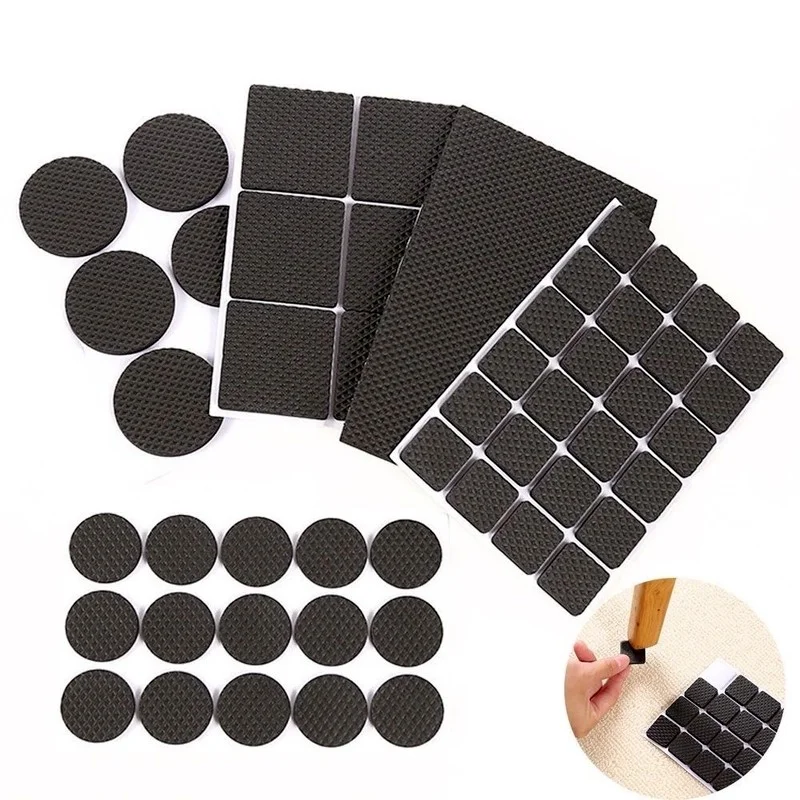 Self Adhesive Furniture Leg Feet Protector Pad Chair Leg Pad Anti-Scratch Slip Mat Stickers DIY Furniture Feet Floor Protector image 5