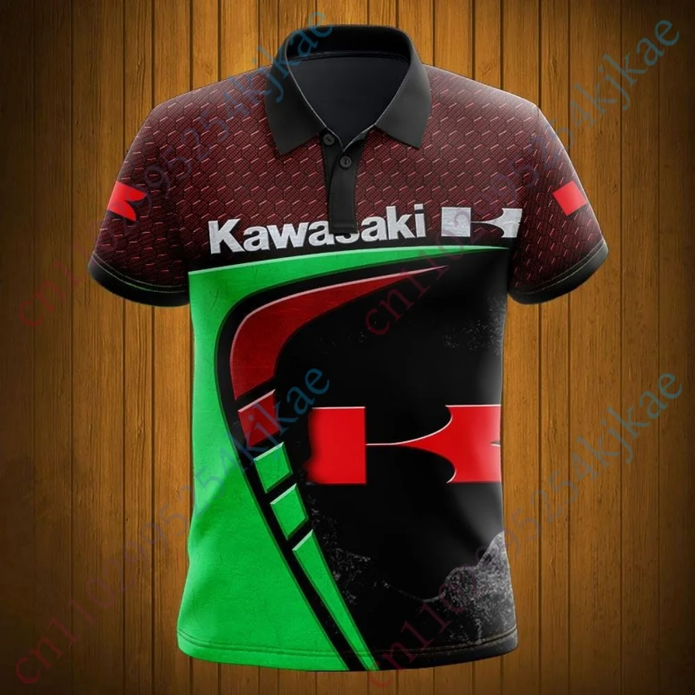 

Kawasaki Short Sleeve Polo Shirts T Shirt For Men Clothing Harajuku Men T-shirt Top Casual Shirts And Blouses Breathable Unisex