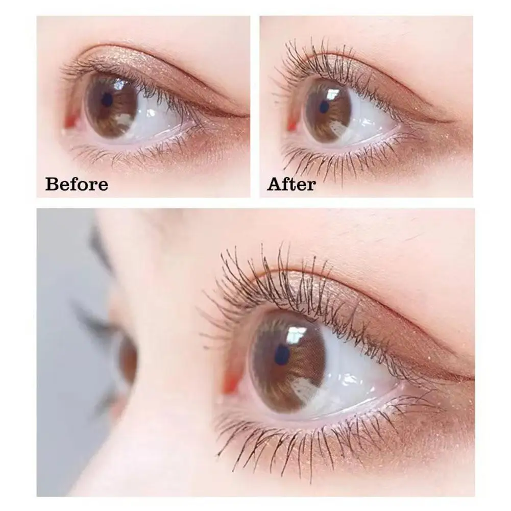 Mascara allongeant et recourbant pour les yeux, cils en fibre optique 3D, longue brosse d'extension étanche, cosmétiques professionnels, maquillage pour les yeux, derniers cils, E9V8