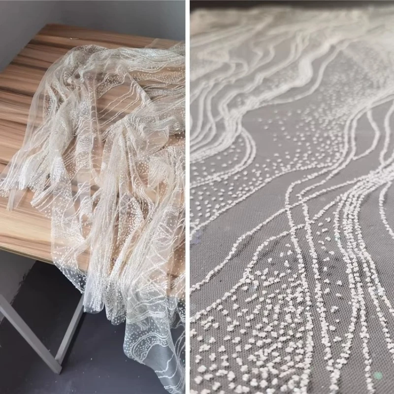 

Текстурированная кружевная сетчатая ткань для дышащих изделий, декоративного шитья, аксессуаров для одежды, модной одежды, оптовая продажа, материал для пошива
