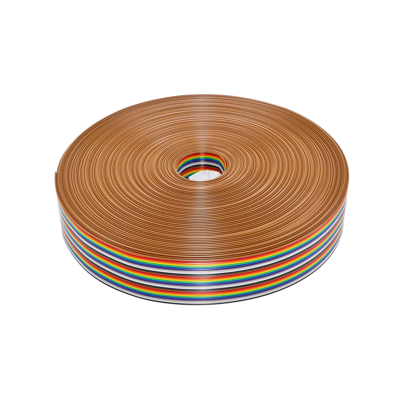 1M Rainbow Ribbon Cable 10P 14P 16P 20P 26P 34P 40P 50P 60P 64p Flat Color Wire 1.27mm Spacing Pitch For Arduino  DIY