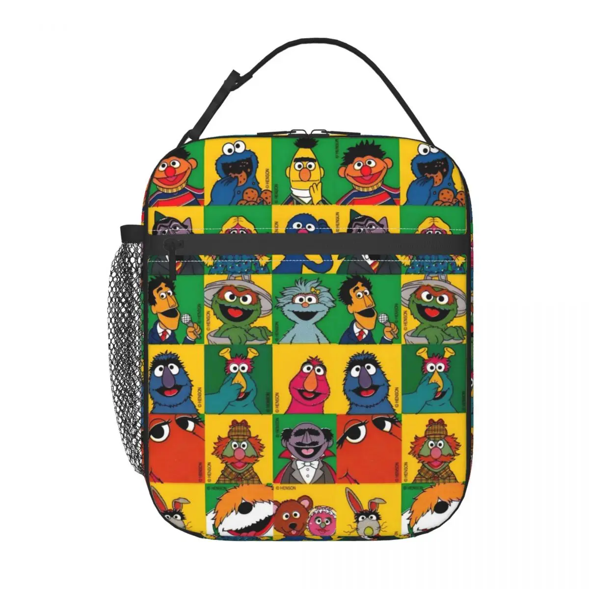 مخصص كوكي الوحش صناديق الغداء القابلة لإعادة الاستخدام النساء متعددة الوظائف الأطفال التلفزيون برودة الغذاء الحراري حقيبة معزولة للأطفال #2