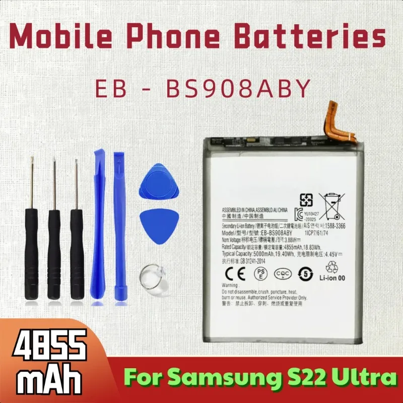 

3.8V 4855mAh EB - BS908ABY Mobile Phone Batteries for Samsung S22 Ultra