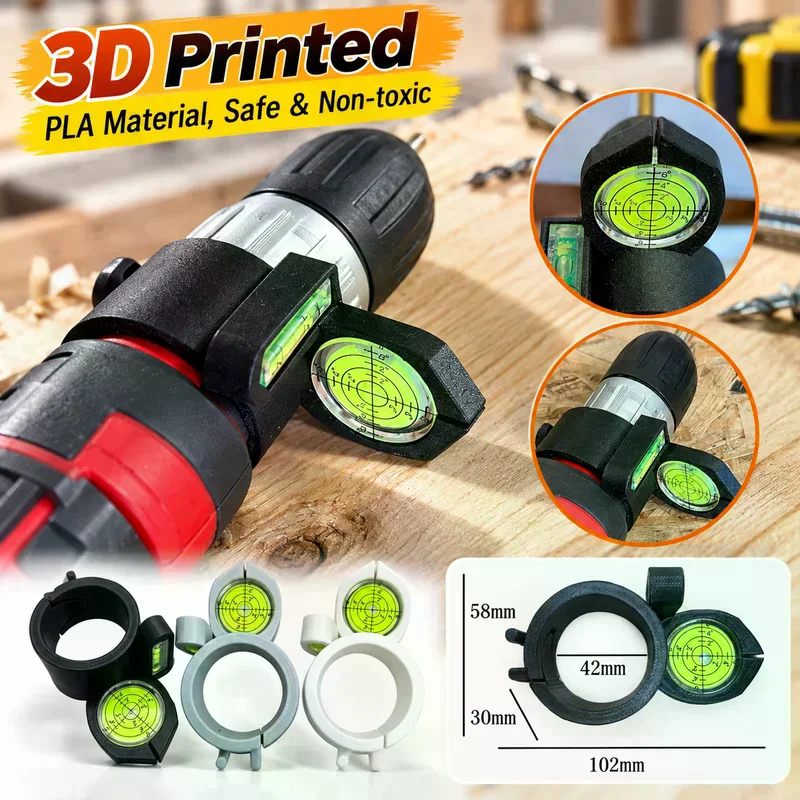 Electric Drill Leveling Assistant, Precision Drilling Guide Tool For Wall Mounting Photo Frame, Hanging Bracket Locator