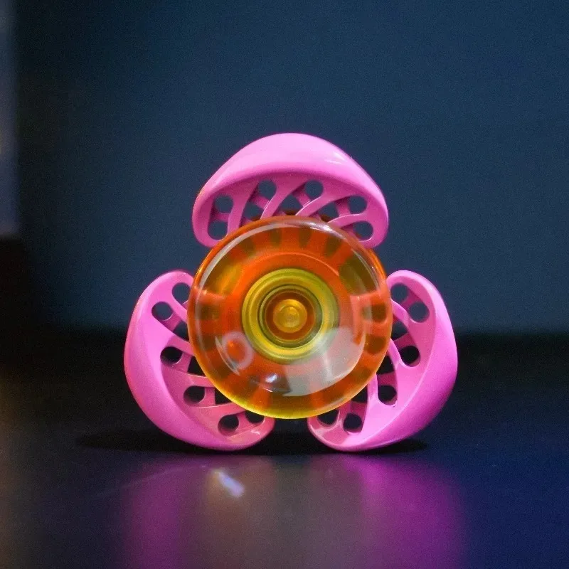 Turbina EDC Tecnologia nera Stampa 3D 3 pagine Meccanico R188 Cuscinetto Giroscopio con punta delle dita Giocattolo di decompressione