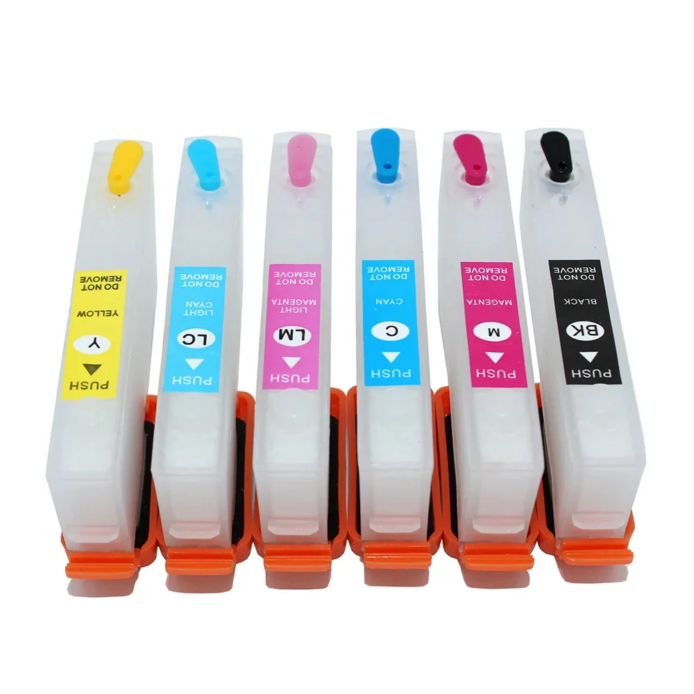 6pcs  T2771-T2776 Refill Ink Cartridge for Epson Expression Photo XP-860 XP-850 XP-960 XP-950 XP-970 With ARC Chip