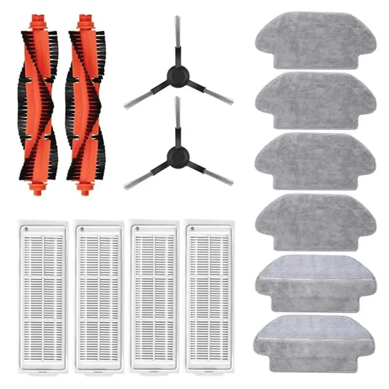 

TFTP-For Mi Robot Vacuum Mop Pro P STYTJ02YM Robot Vacuum Cleaner Main Side Brush Hepa Filter Mop Cloth Parts