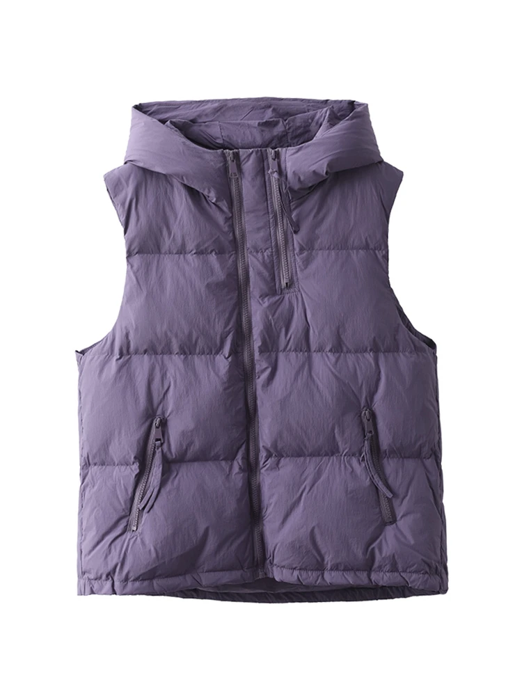 Max LuLu 2023 Winter Damen Lose Warme Mode Ente Unten Weste Damen Koreanische Luxus Casual Ärmellose Mäntel Klassische Schnee Jacken