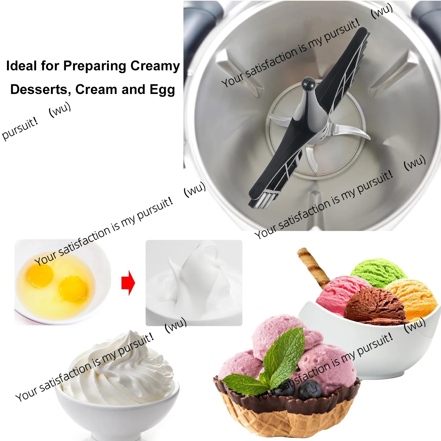 Whisk for Monsieur Cuisine Connect and Smart Butterfly Mixing for Preparing Creamy Desserts Cream Egg Whites