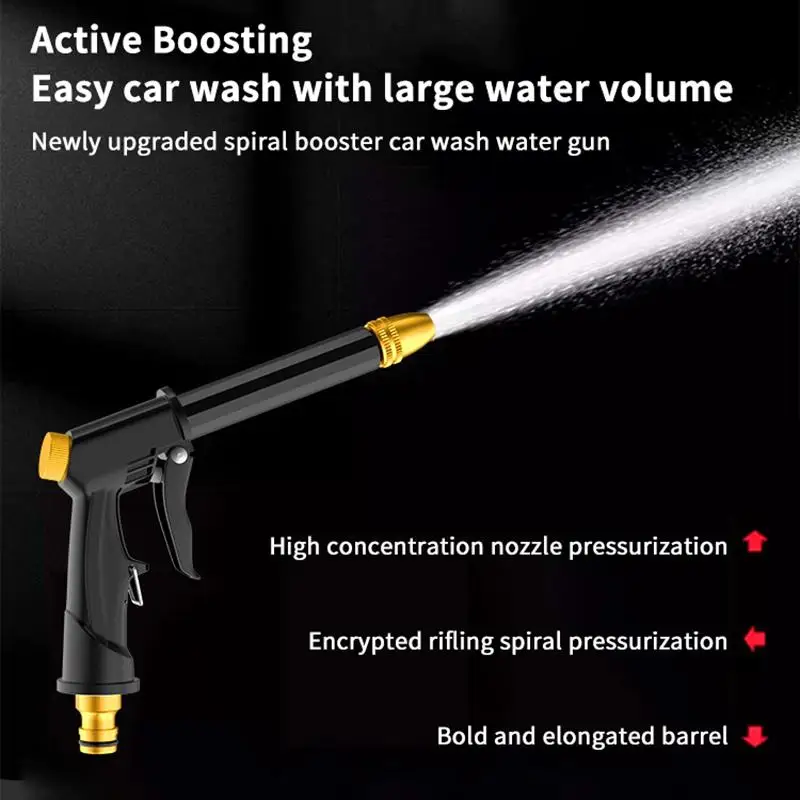 Power High Pressure Water Gun Ergonomic Design Anti-Leak Jet Sprayer for Garden Irrigation Car Washing Sidewalk Cleaning
