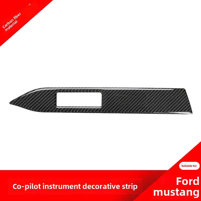 

Suitable for Ford Wild HorseMustang Co-Pilot Dashboard Carbon Fiber Interior Decoration Car Modification Fittings