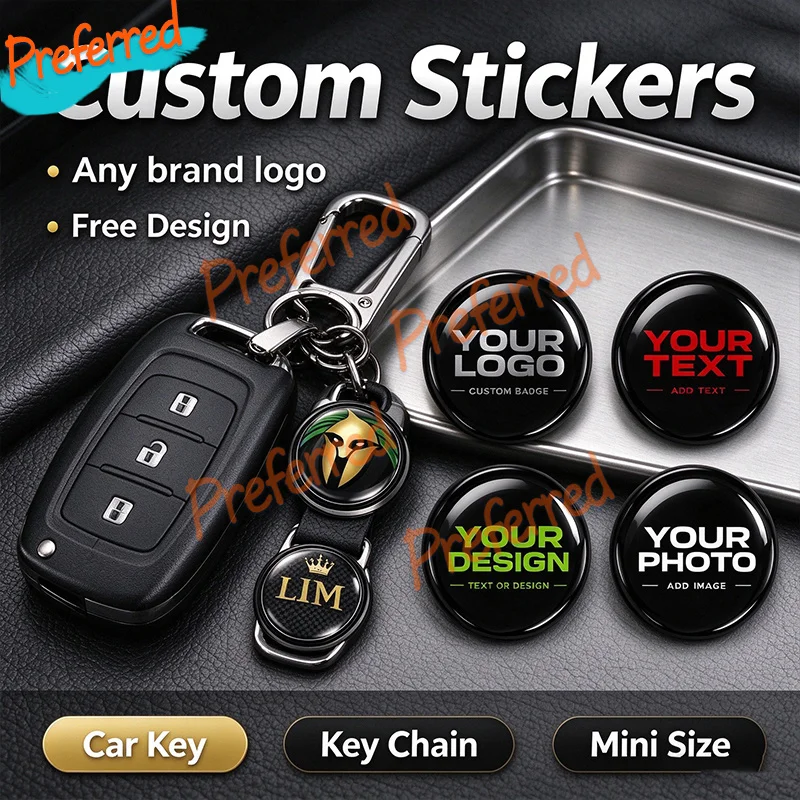 Customize Silicone Sticker Domed Logo Decals Used for automotive brands Customize Any Graphic Brand Logo - Free Design