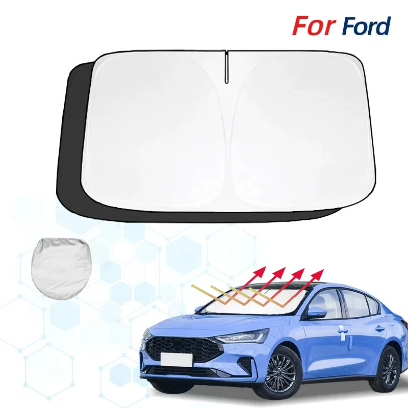 

For Ford Focus MK2 MK4 MK3 Windshield Sun Shade Sunshade Sun Visor Protector Foldable Blocks UV Rays Keep Your Car Cooler
