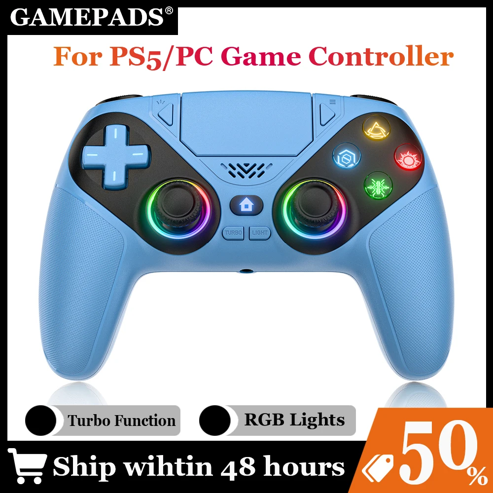 ワイヤレスゲームパッド-ps5-ps5-プロ-ps5-スリム-pc-ホールジョイスティックデュアル振動-bluetooth-コントローラターボデュアルセンスプログラミン