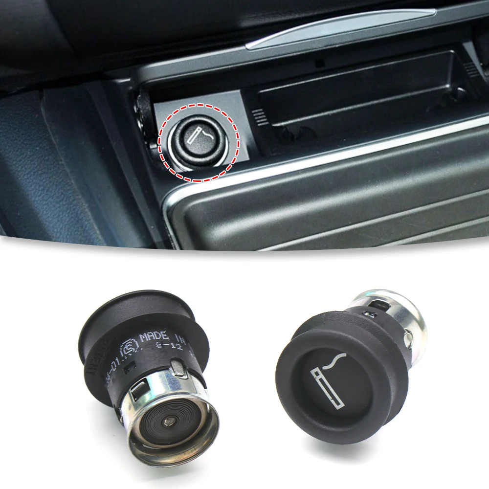 Black Car Cigarette Lighter Front Cigarette Lighter Cigar Element Socket For BMW 1 2 3 4 5 6 7 X3 Series F18 F02 F35 E90 E70