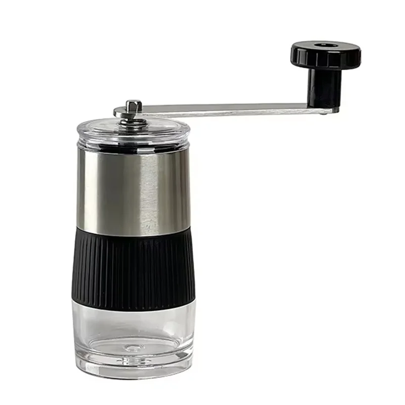 

ABLN-Manual Coffee Grinder Stainless Steel With Grinding Core Hand Cranking Bean Mill Compact & Portable Design