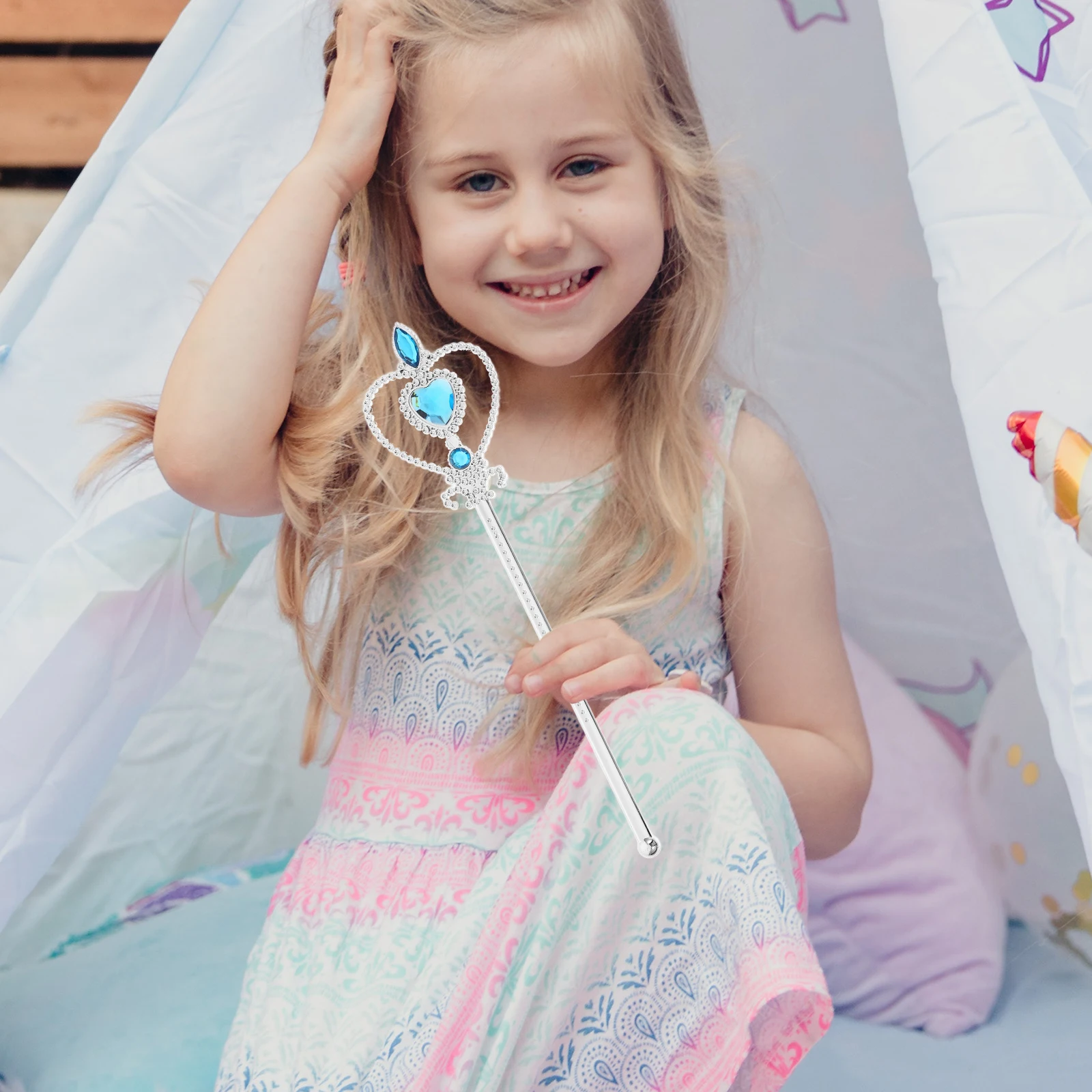 

1Set Angel Wings Prop Cosplay Costume Kit Simple Color Lightweight Fairy Wing Headband Wand for Kids Performance